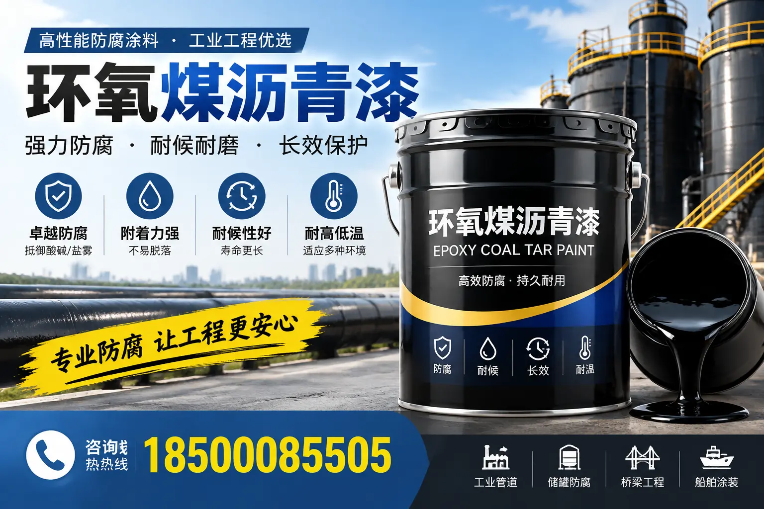 环氧煤沥青漆的施工方法与注意事项，确保在定安顺利完成